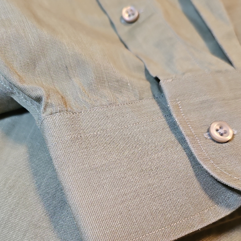 Nordstrom Olive Green Dress Shirt - Picture 3 of 10